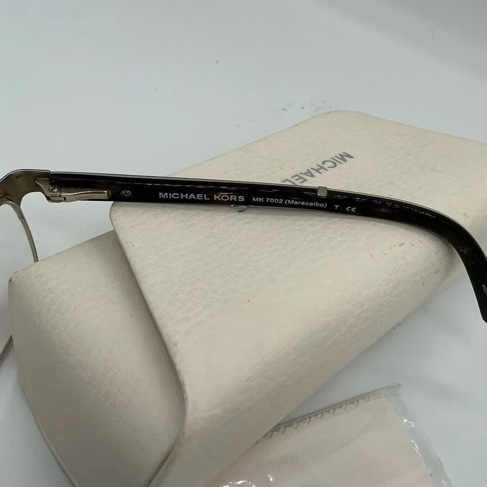Michael Kors Women's Glasses with Gold Frame MK 7002, case, cloth-frames only